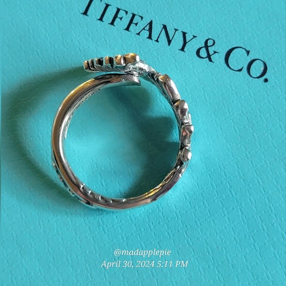 1885 Tiffany & Co. Daisy Spoon Ring in Sterling Silver Luxury Vintage #21 - Picture 9 of 16